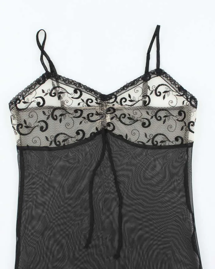 Vintage Y2k 00s Cotteli Collection Mesh Slip Dress - M sold by Rokit product image thumbnail 3