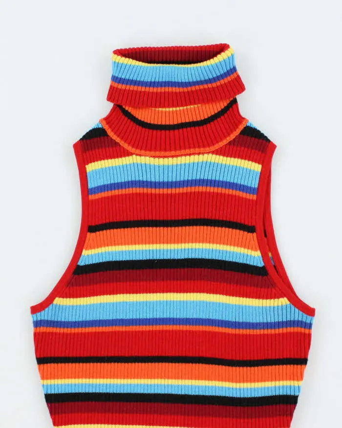 Vintage Y2k 00s Guess Stripe Sleeveless Knit Top - XS sold by Rokit product image thumbnail 3