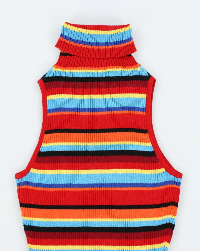 Vintage Y2k 00s Guess Stripe Sleeveless Knit Top - XS sold by Rokit product image thumbnail 4