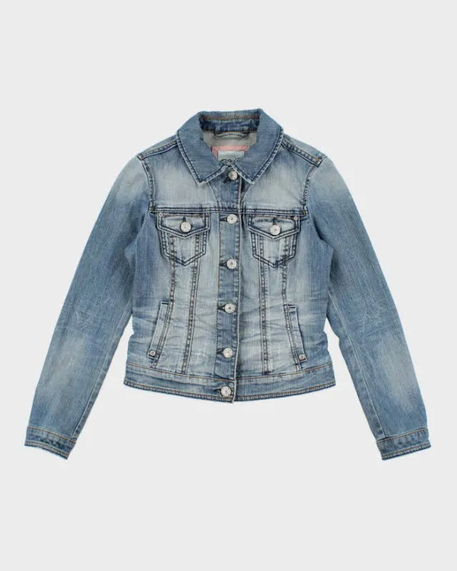 Vintage Y2K Esprit Medium Wash Denim Jacket - M sold by Rokit