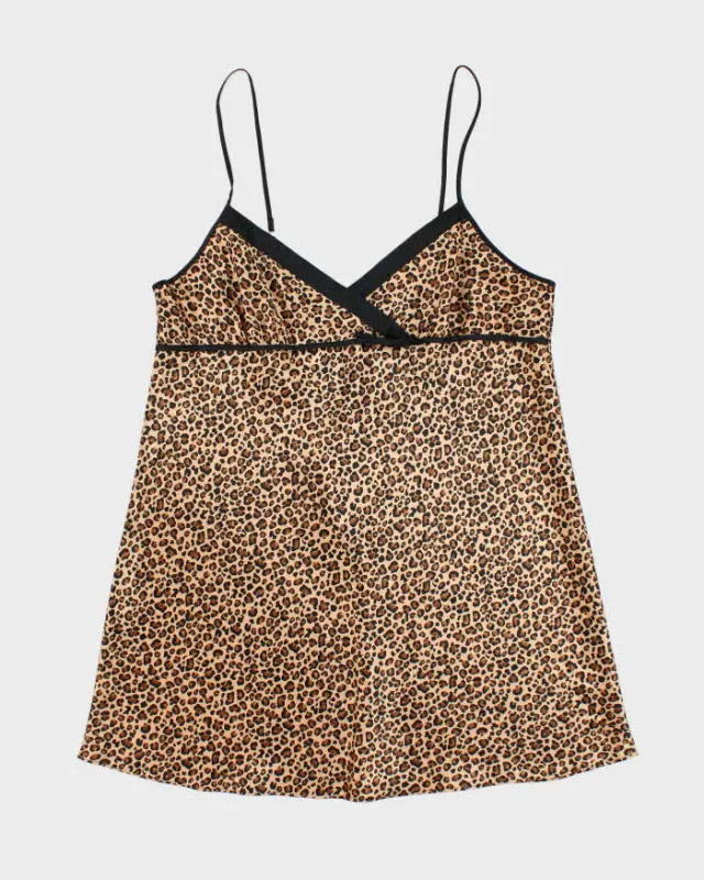 Vintage Y2k 00s Morgan Taylor Leopard Print Slip Dress - XL sold by Rokit