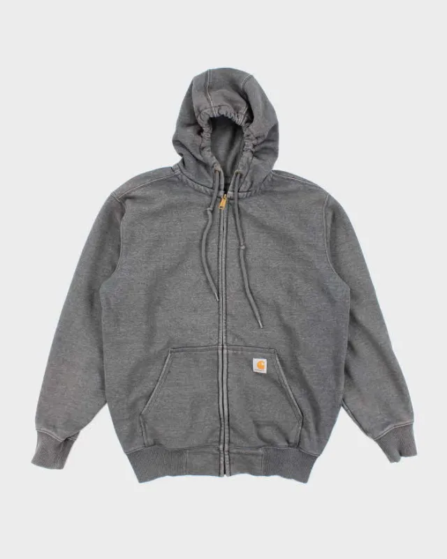 Vintage Carhartt Faded Heavyweight Zip Up Hoodie - M sold by Rokit