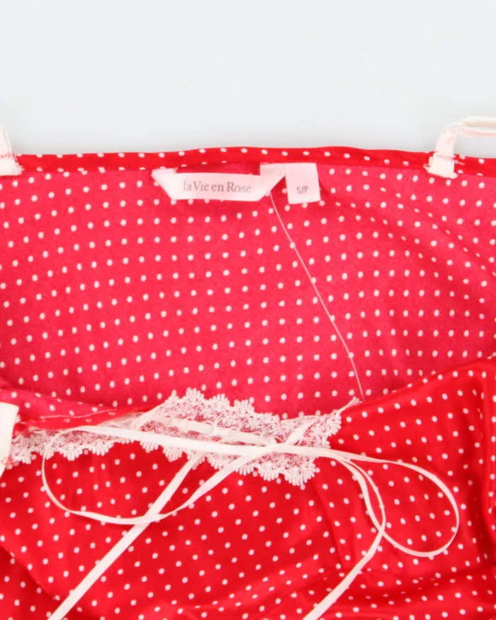Vintage Y2k 00s La Vie En Rose Polka Dot Slip Dress - S sold by Rokit product image thumbnail 5