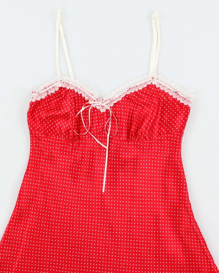 Vintage Y2k 00s La Vie En Rose Polka Dot Slip Dress - S sold by Rokit product image thumbnail 3
