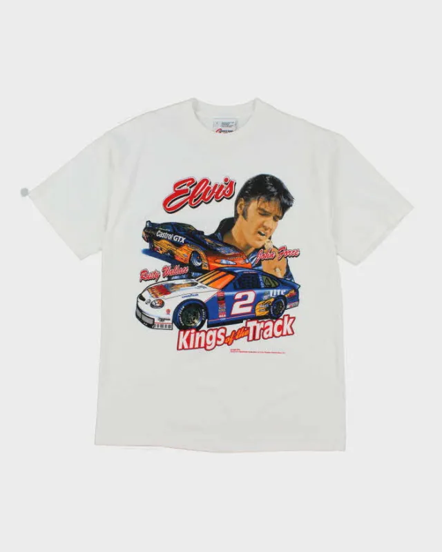 Vintage 2000's Elvis Kings of the Track Racing T-Shirt - L sold by Rokit