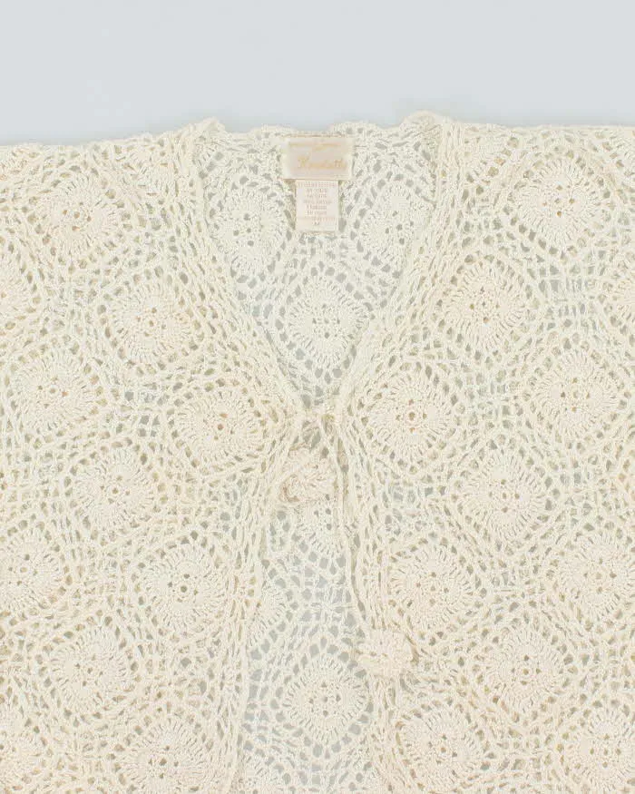 Vintage Y2k 00s Kroshetta Crochet Tie-front Top - M sold by Rokit product image thumbnail 3