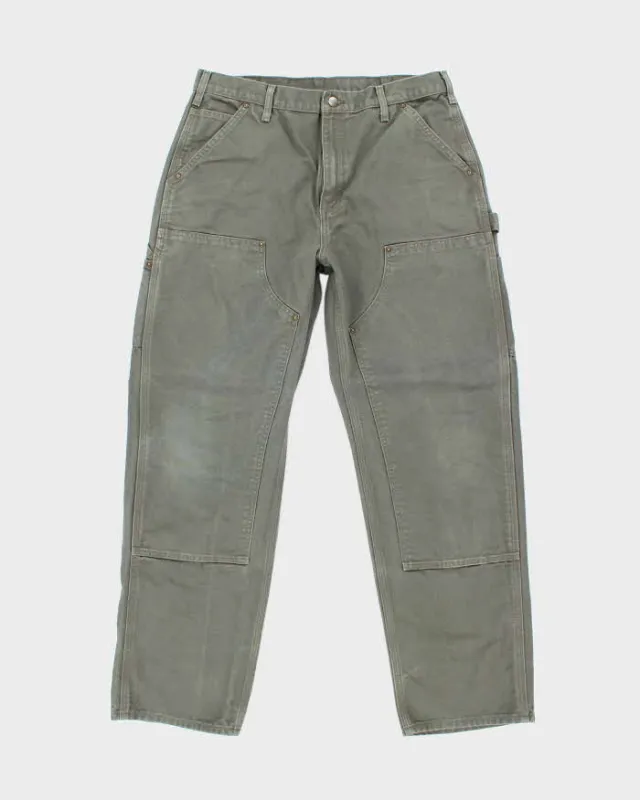 Vintage Y2K Carhartt Heavyweight Double Knee Carpenter Trousers - W32 L31 sold by Rokit
