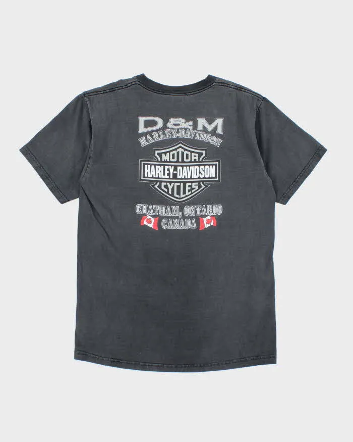 Vintage 2000's Harley Davidson Ontario Faded Graphic T-Shirt - L sold by Rokit product image thumbnail 2