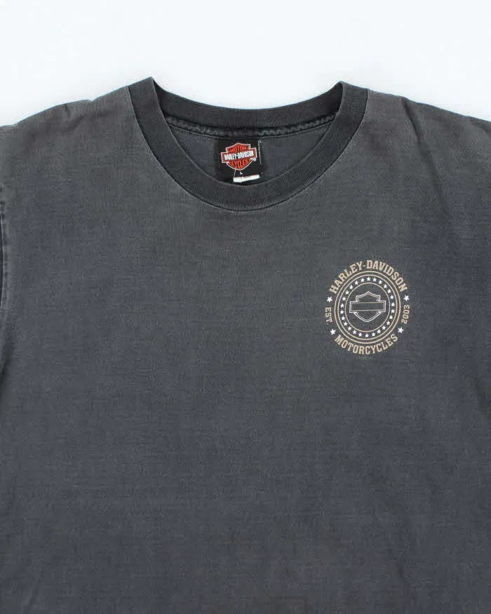 Vintage 2000's Harley Davidson Ontario Faded Graphic T-Shirt - L sold by Rokit product image thumbnail 3