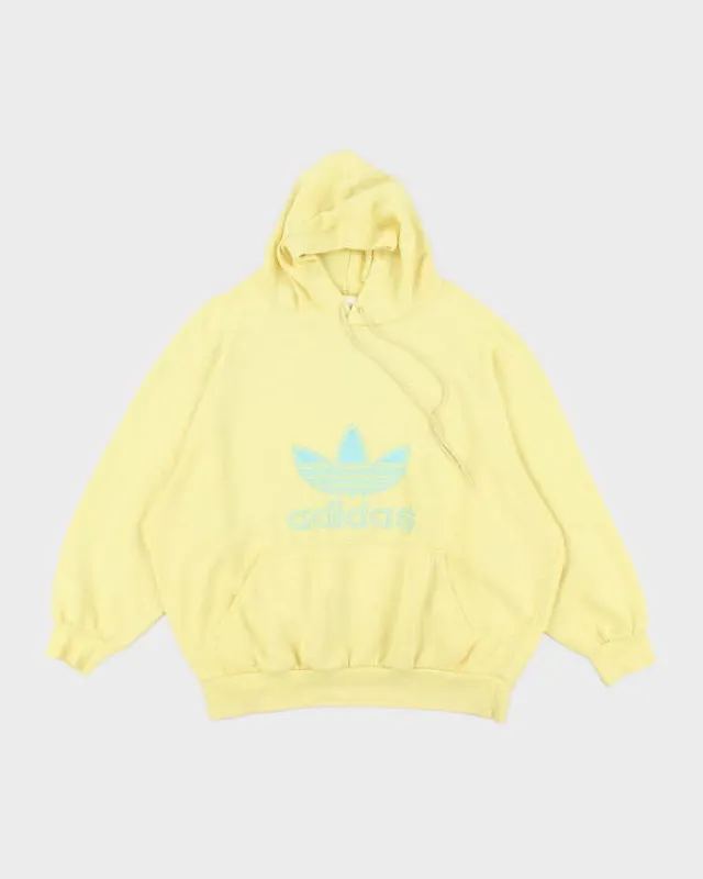 Vintage 90's Adidas Boxy Centre Spell Out Logo Hoodie - XL sold by Rokit