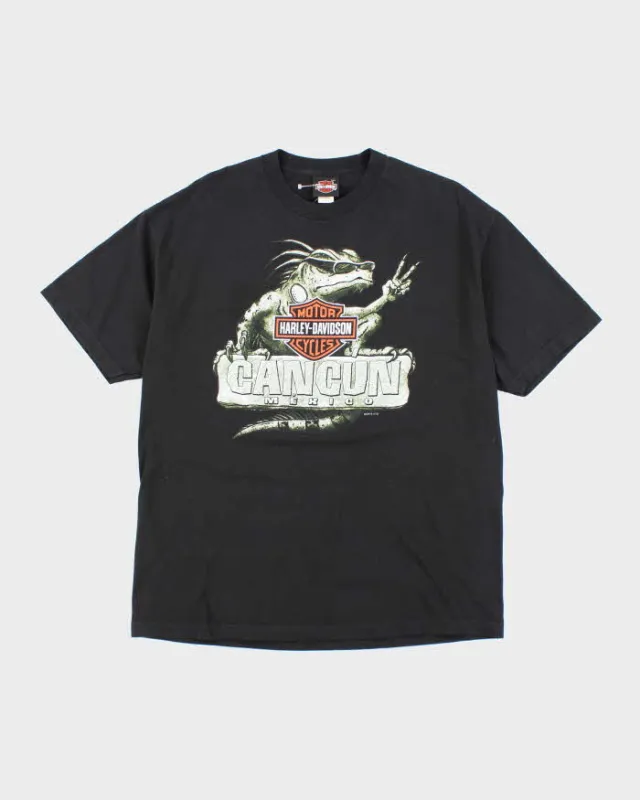 Vintage 2000's Harley Davidson Cancun Mexico Biker T-Shirt - XL sold by Rokit