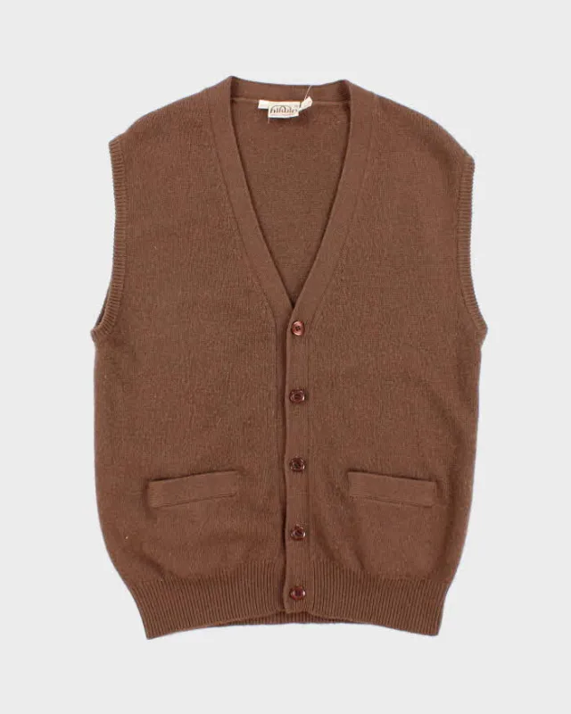 Vintage Holwin Cashmere Button-Up Tank Knit - L sold by Rokit