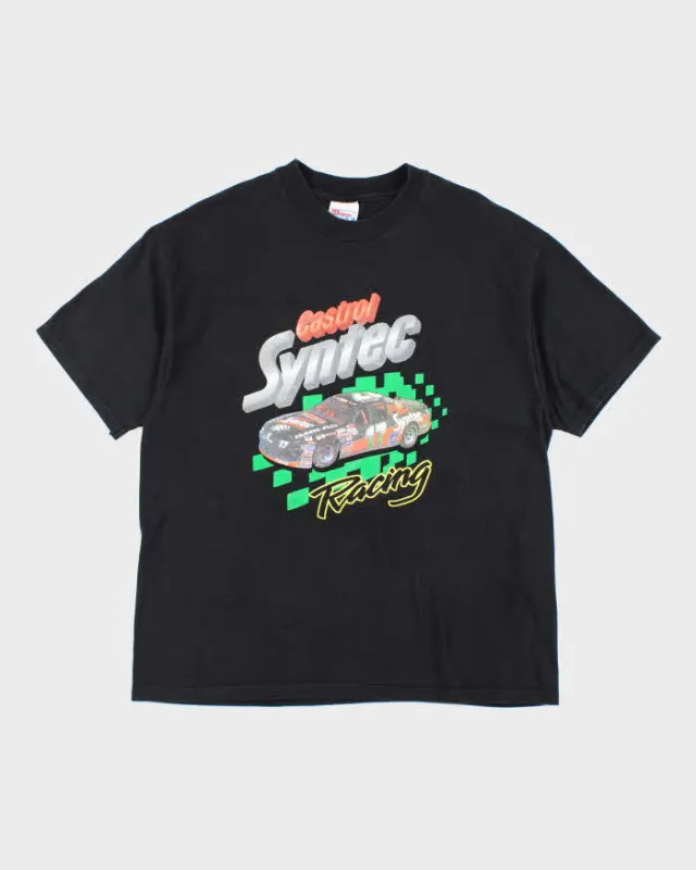 Vintage 90's Castrol Syntec Racing Graphic T-Shirt - XL made by Rokit