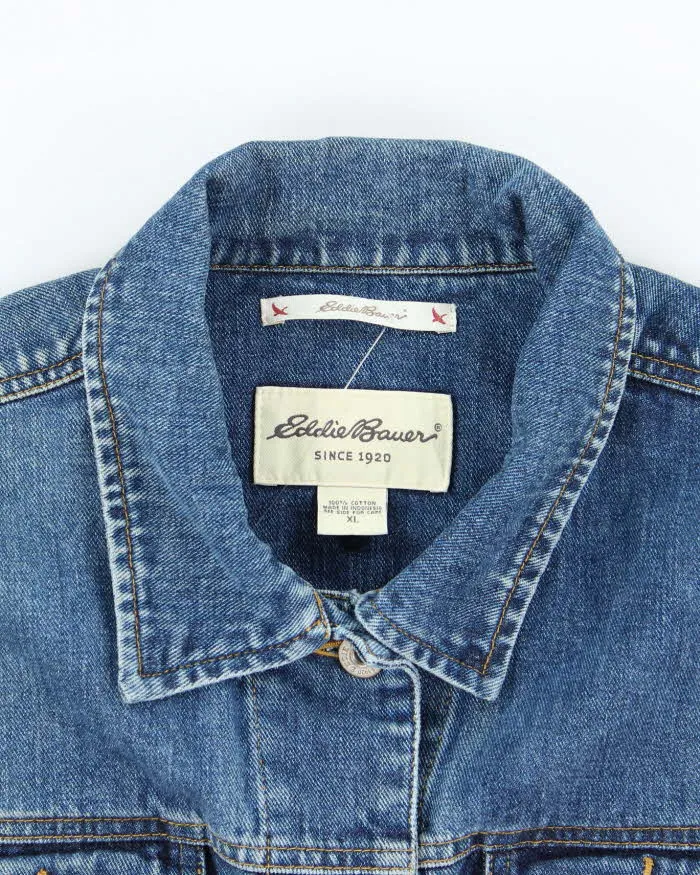 Vintage Y2K Eddie Bauer Dark Wash Denim Jacket - M sold by Rokit product image thumbnail 5