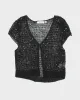 Vintage Y2k 00s Jessica Sequin Crochet Top - M sold by Rokit