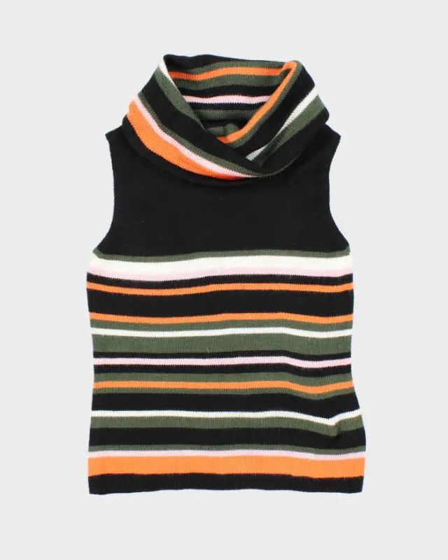 Vintage Y2k 00s Huolieniao Sleeveless Knit Top - S sold by Rokit