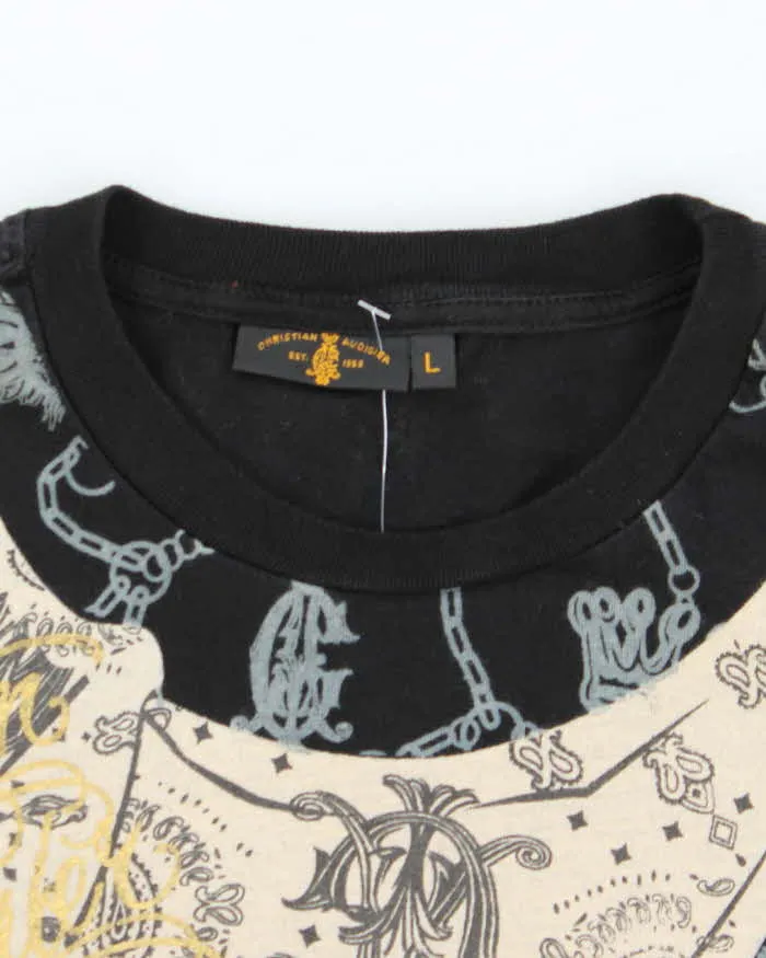 Vintage Y2K Christian Audigier All Over Print T-Shirt - L sold by Rokit product image thumbnail 5