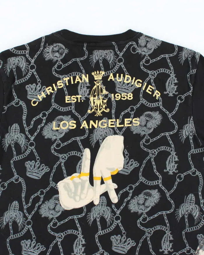 Vintage Y2K Christian Audigier All Over Print T-Shirt - L sold by Rokit product image thumbnail 4