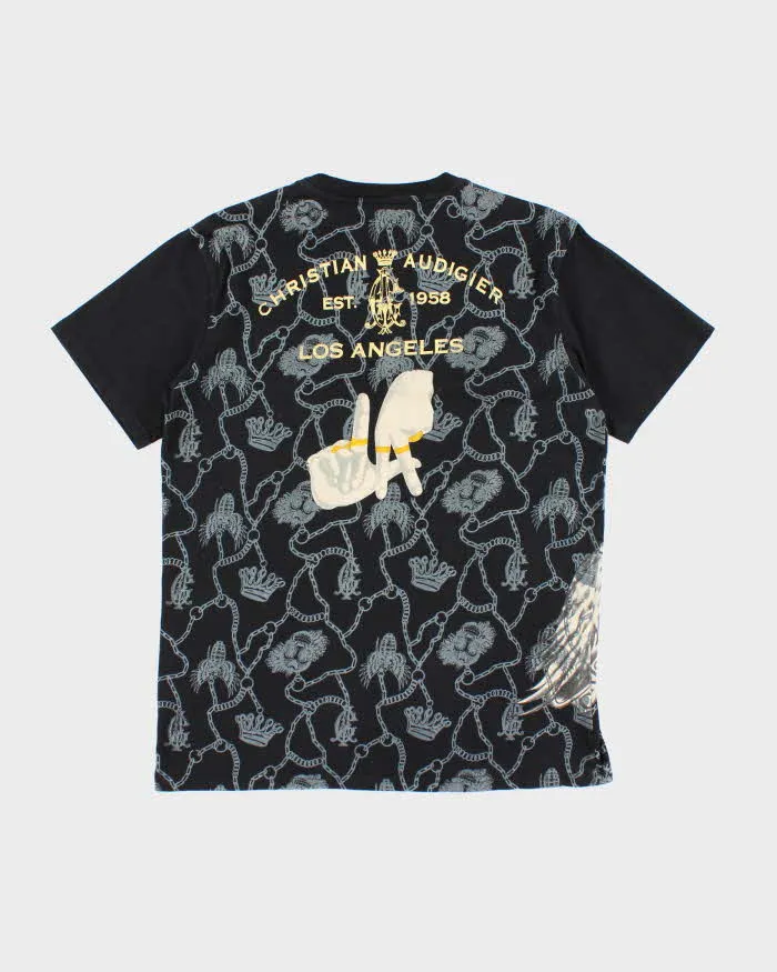 Vintage Y2K Christian Audigier All Over Print T-Shirt - L sold by Rokit product image thumbnail 2