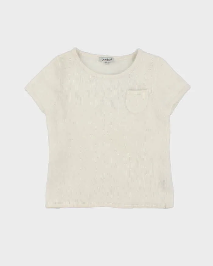 Vintage 90s Jessica Angora & Wool Blend Knit Top - M sold by Rokit