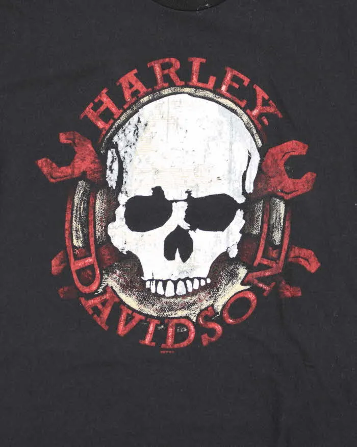 Vintage Harley Davidson Skull Biker Graphic T-Shirt - L sold by Rokit product image thumbnail 3
