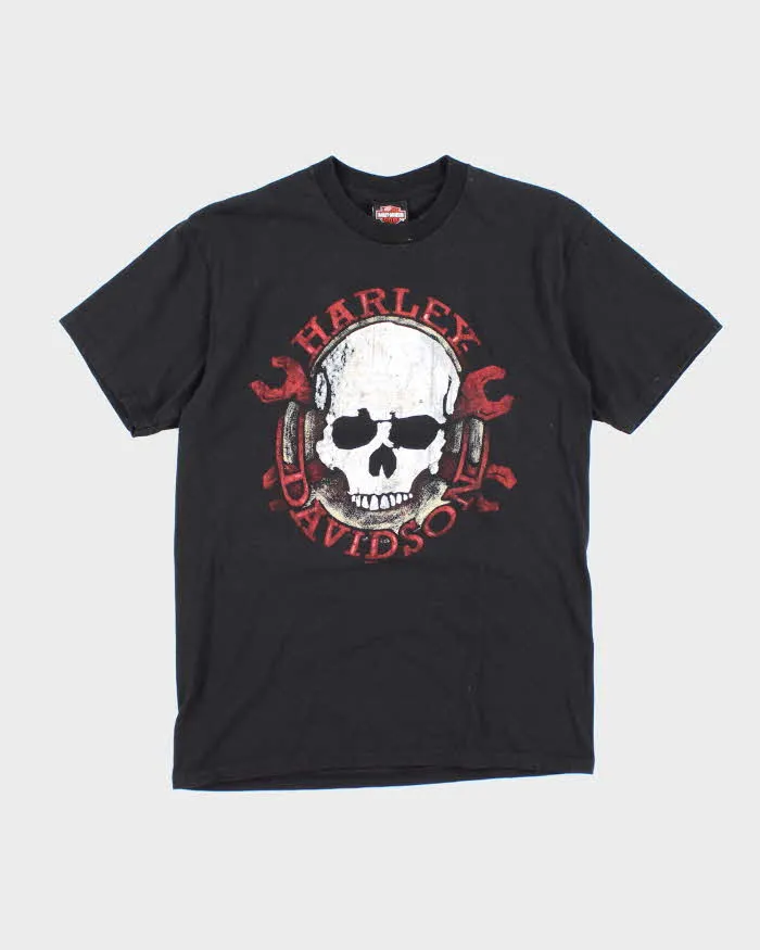 Vintage Harley Davidson Skull Biker Graphic T-Shirt - L sold by Rokit