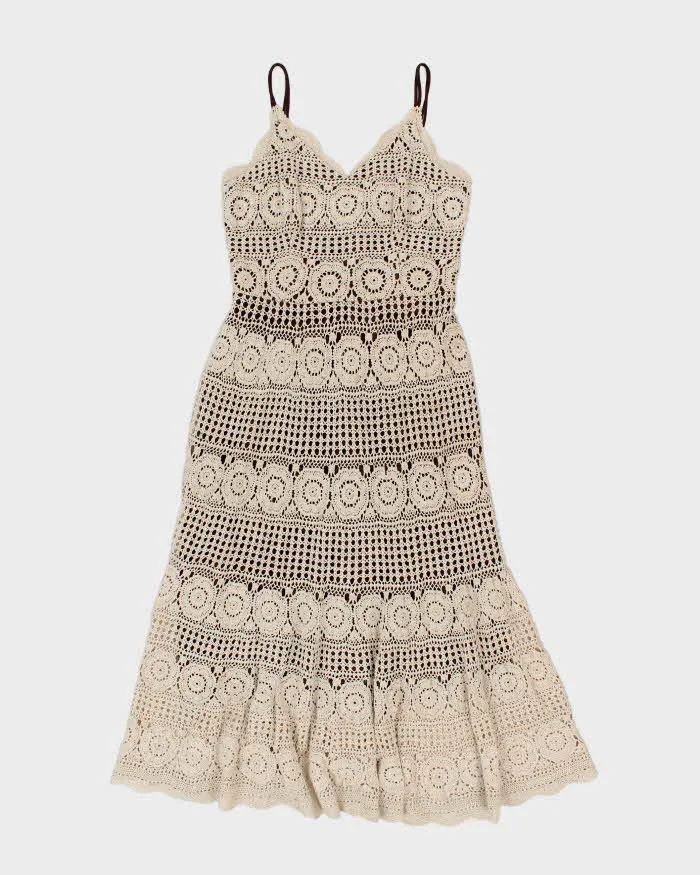 Vintage Y2k 00s Aaron Crochet Dress - M sold by Rokit