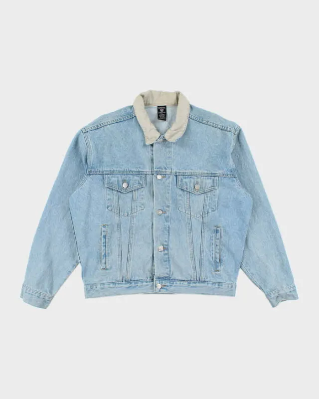 Vintage 90's Looney Tunes Embroidered Light Wash Denim Jacket - M sold by Rokit