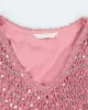 Vintage Y2k 00s Fengdo Crochet Sequin Top - M sold by Rokit