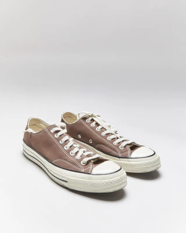 Converse Chuck Taylor 70's Low Brown Trainers - UK 9 sold by Rokit
