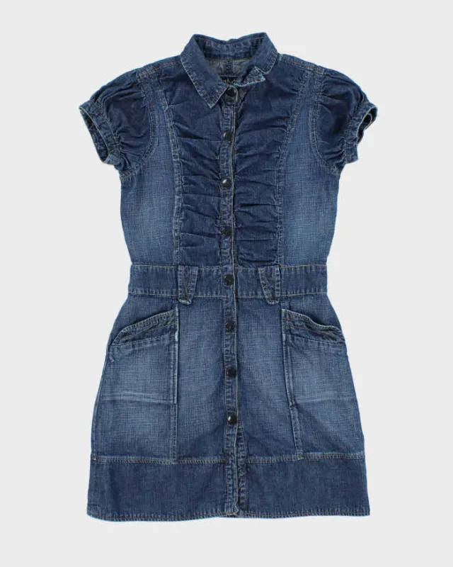 Vintage Y2k 00s Streetwear Society Denim Dress - S sold by Rokit