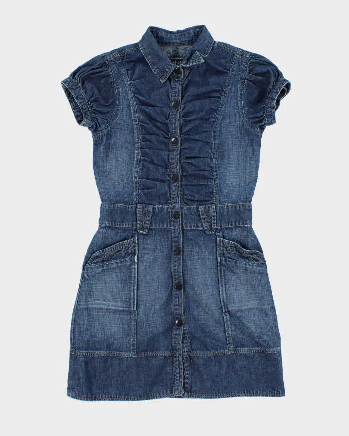 Vintage Y2k 00s Streetwear Society Denim Dress - S sold by Rokit
