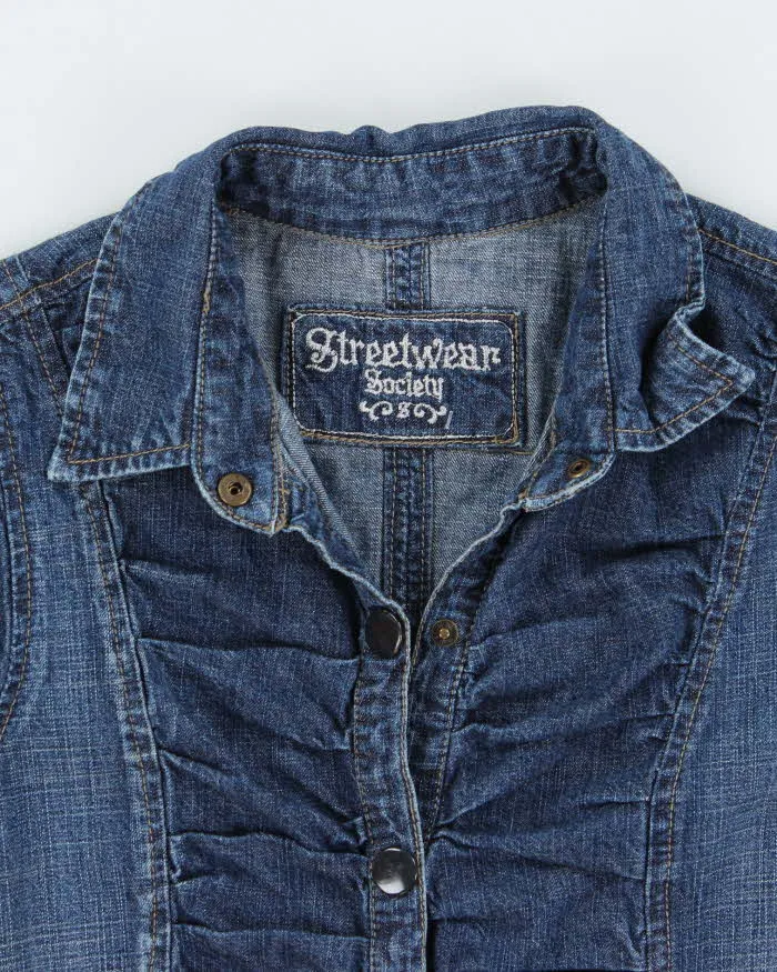 Vintage Y2k 00s Streetwear Society Denim Dress - S sold by Rokit product image thumbnail 5