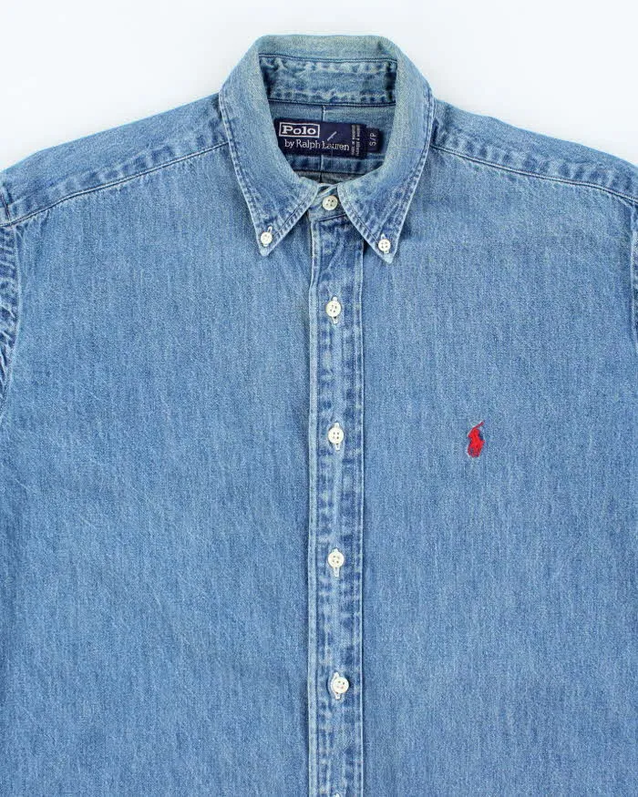 Vintage 2000's Ralph Lauren Medium Wash Denim Shirt - S sold by Rokit product image thumbnail 3