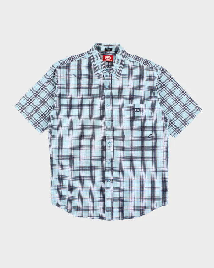 Vintage 00s Ecko Check Short Sleeve Shirt - M sold by Rokit
