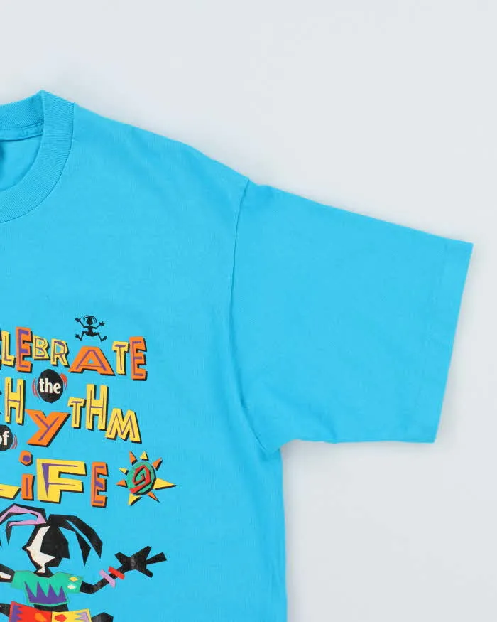 Vintage 90's Rhythm of Life Single Stitch Graphic T-Shirt - L sold by Rokit product image thumbnail 4