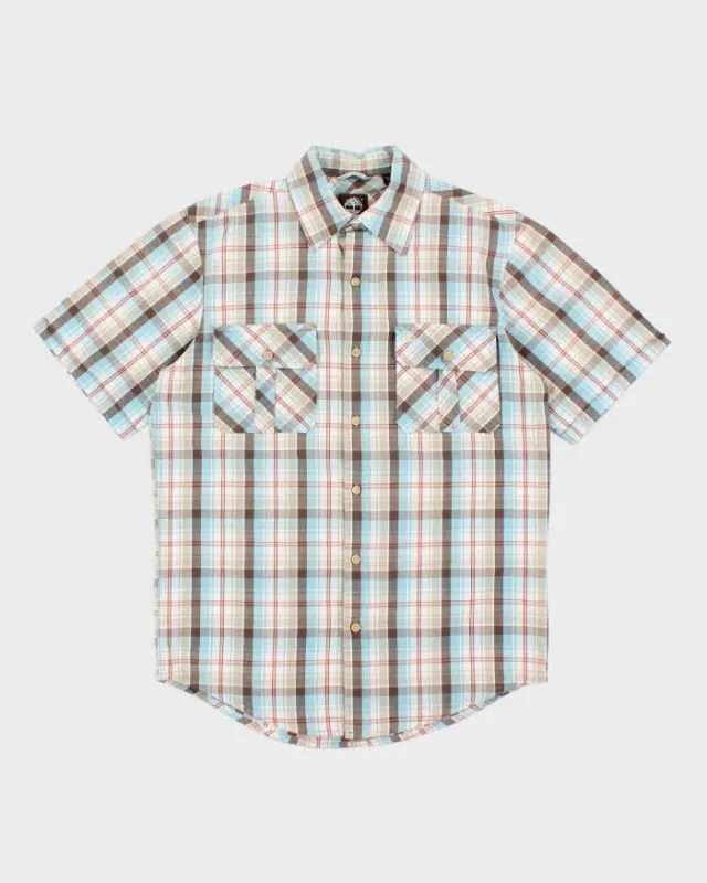 Vintage Timberland Check Oversized Short Sleeve Shirt - S made by Timberland