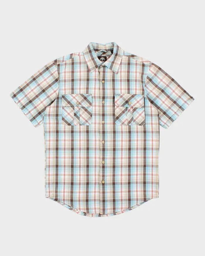 Vintage Timberland Check Oversized Short Sleeve Shirt - S sold by Rokit