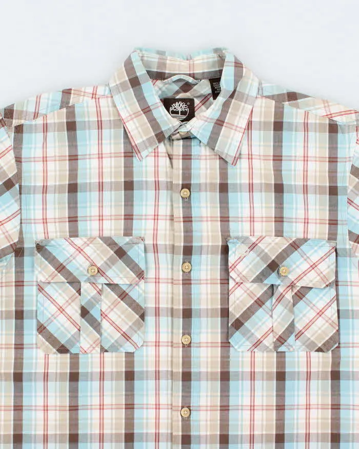 Vintage Timberland Check Oversized Short Sleeve Shirt - S sold by Rokit product image thumbnail 3