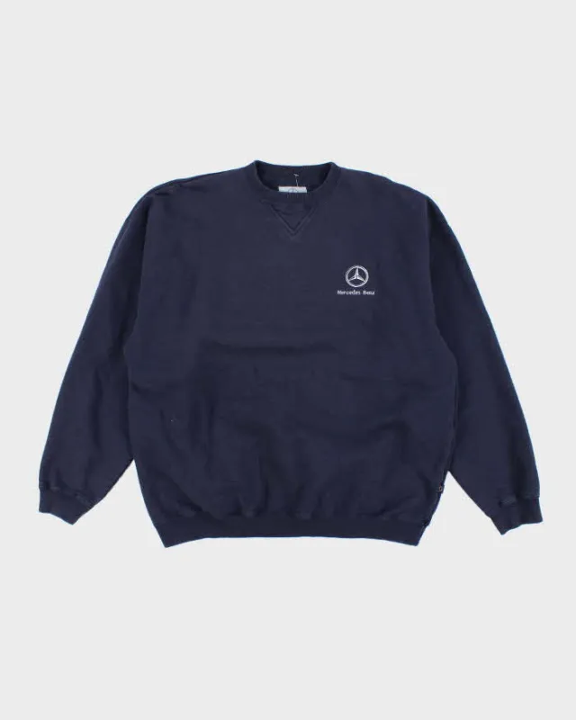 Vintage Y2K Mercedes Benz Embroidered Oversized Sweatshirt - XL sold by Rokit