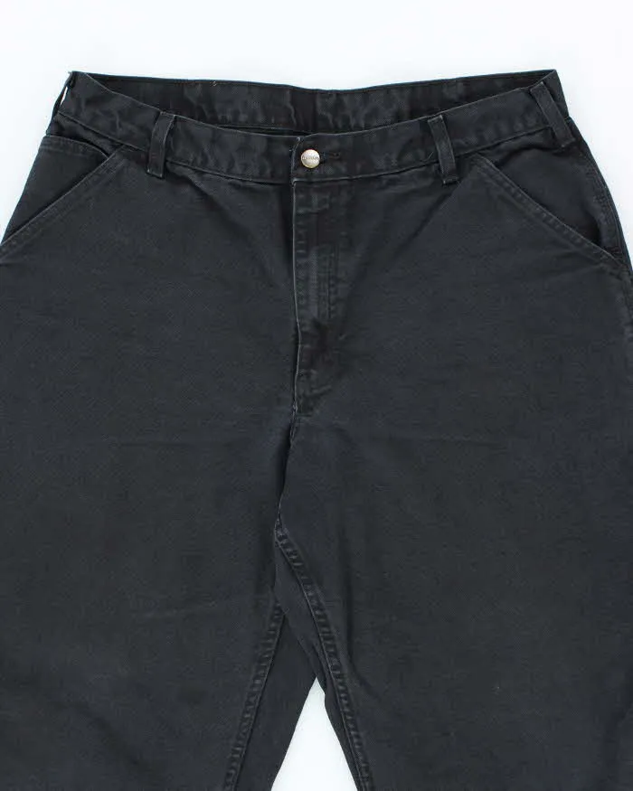 Vintage Carhartt Faded Black Single Knee Carpenter Trousers - W32 L27 sold by Rokit product image thumbnail 3