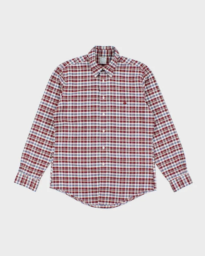 Vintage Brooks Brothers Check Long Sleeve Shirt - M sold by Rokit