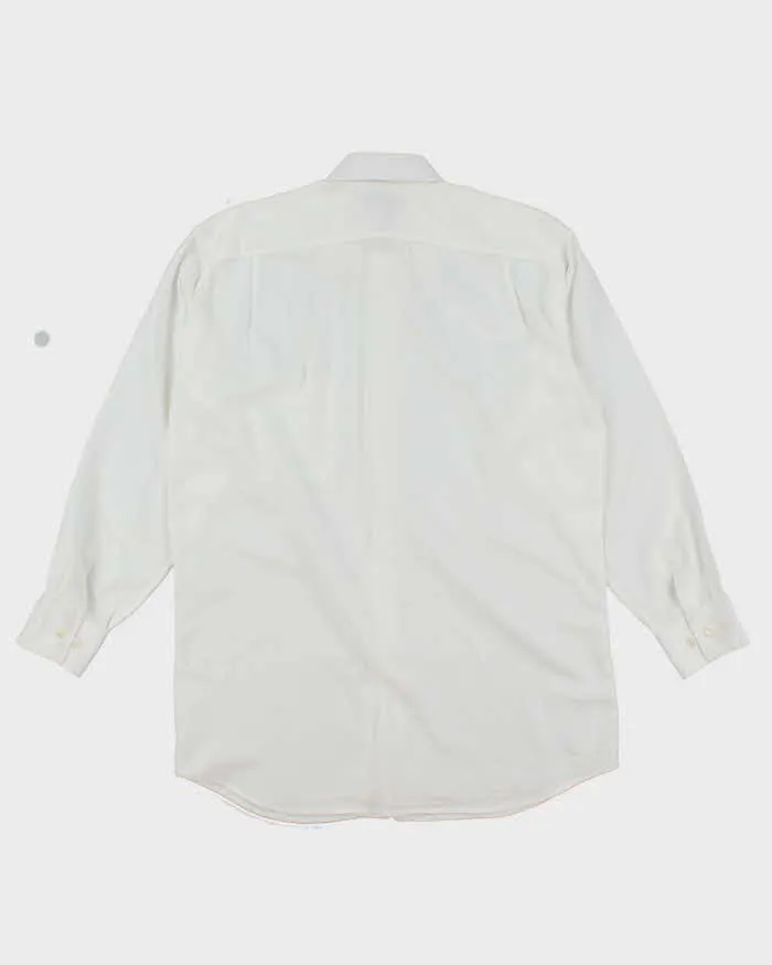 Vintage 2000's Christian Dior Plain White Long Sleeve Shirt - L sold by Rokit product image thumbnail 2
