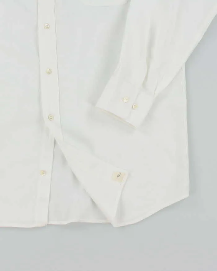 Vintage 2000's Christian Dior Plain White Long Sleeve Shirt - L sold by Rokit product image thumbnail 4