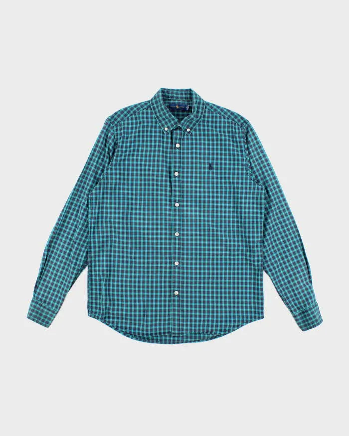 Vintage Ralph Lauren Check Long Sleeve Shirt - M sold by Rokit