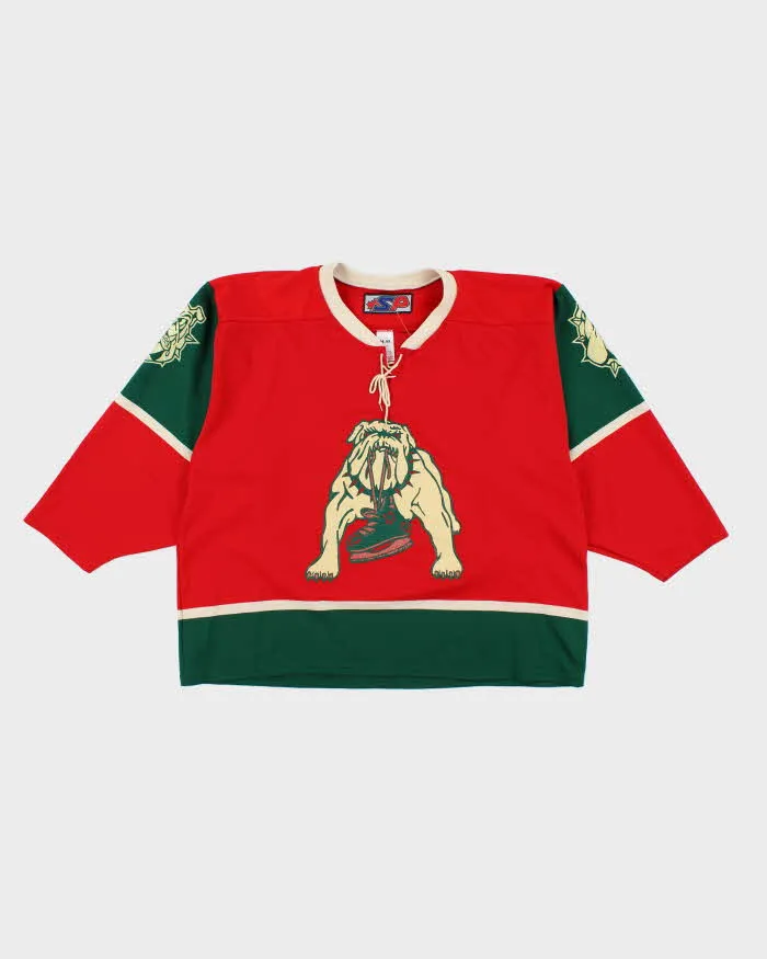 Vintage 90's Bulldog Graphic Oversized Ice Hockey Jersey - XXL sold by Rokit