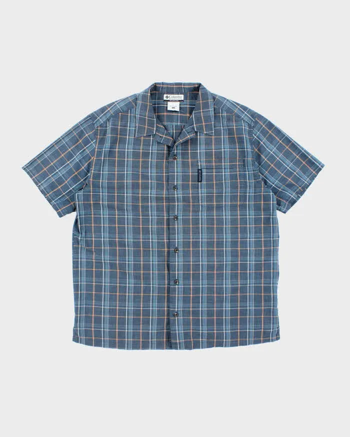 Vintage 90s Columbia Checked Short Sleeve Shirt - L sold by Rokit