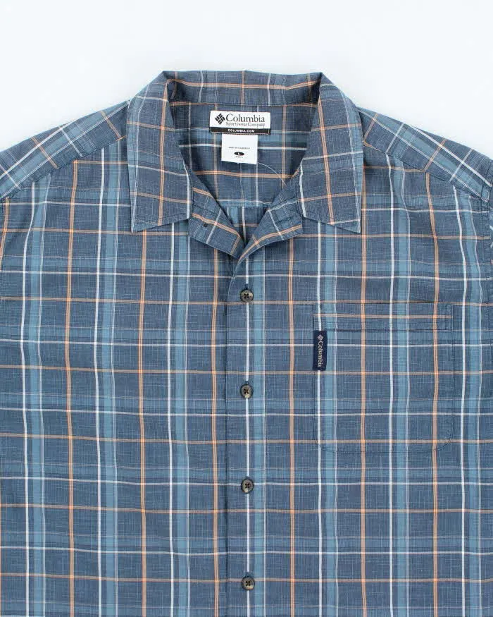 Vintage 90s Columbia Checked Short Sleeve Shirt - L sold by Rokit product image thumbnail 3