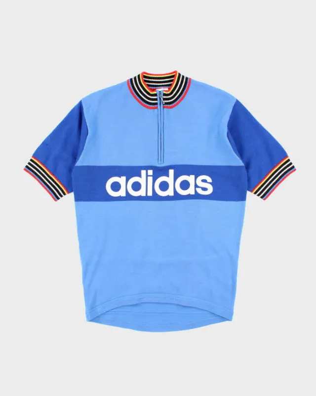 Vintage Adidas Quarter-Zip Knit Jumper - M sold by Rokit