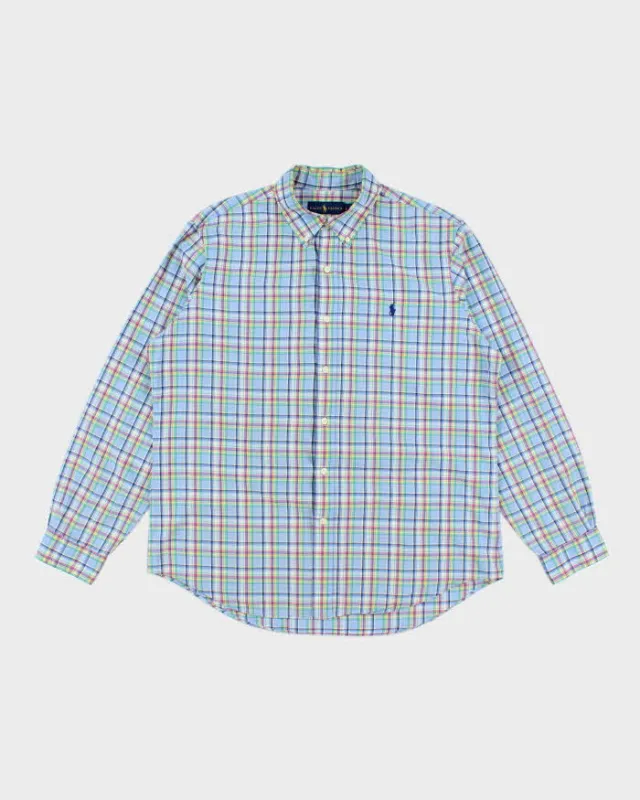Vintage Ralph Lauren Check Long Sleeve Shirt - L sold by Rokit